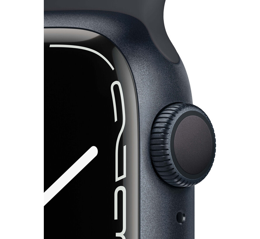 Apple Watch Series 7 41mm Middernacht Aluminium Middernacht Sportband