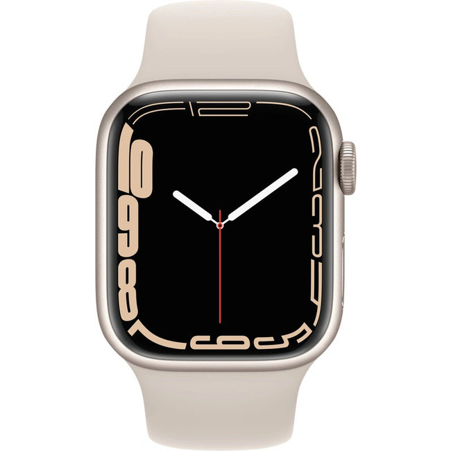 Apple Watch Series 7 4G 41mm Witgoud Aluminium Crème Sportband