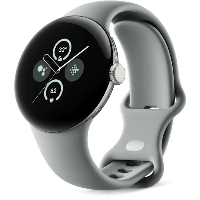 2e Kans - Google Pixel Watch 2 Goud (Groene Siliconenband)