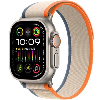 Apple Apple Watch Ultra 2 4G 49mm Trail Band Oranje/Beige M/L