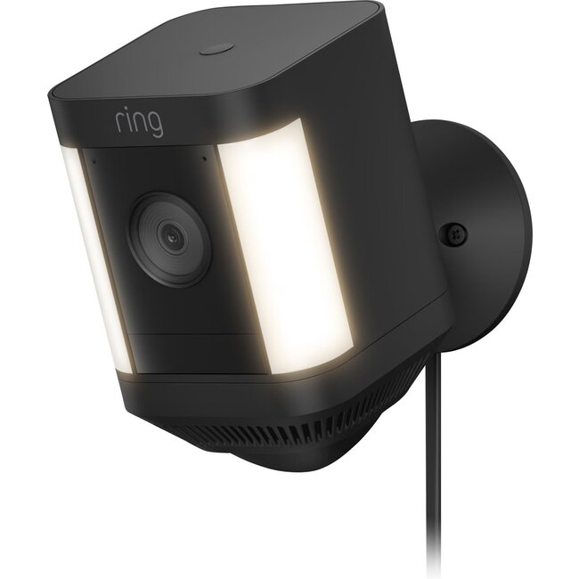 Ring Spotlight Cam Plus Plug-In Zwart