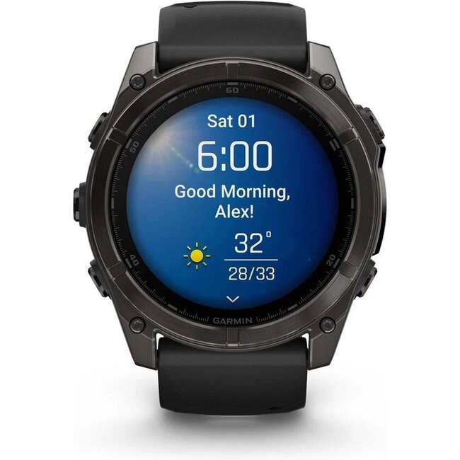 Garmin Fenix 8 Zwart 51mm - Titanium body - Sapphire Glass