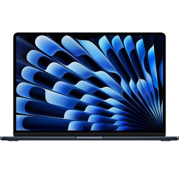 Apple Apple MacBook Air (2025) Zwart - 15 inch - Apple M4 10-core GPU - 16GB - 256GB