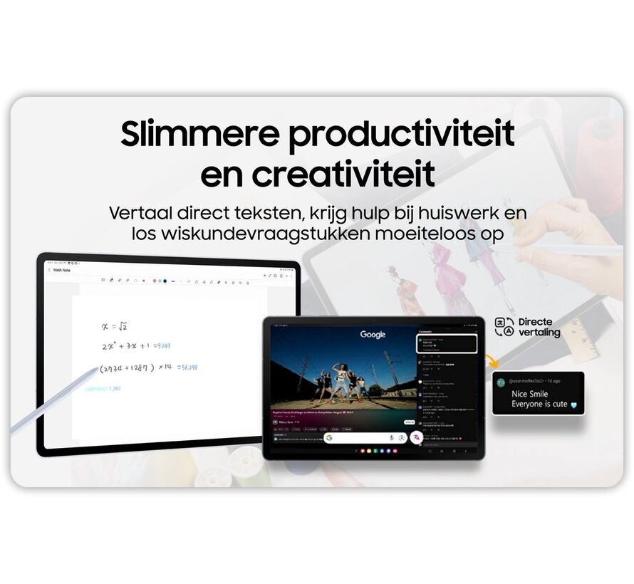 Samsung Galaxy Tab S10 FE 10,9 inch 128GB Wifi + 5G Grijs
