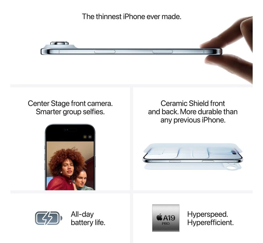 Apple iPhone Air 256GB Zwart