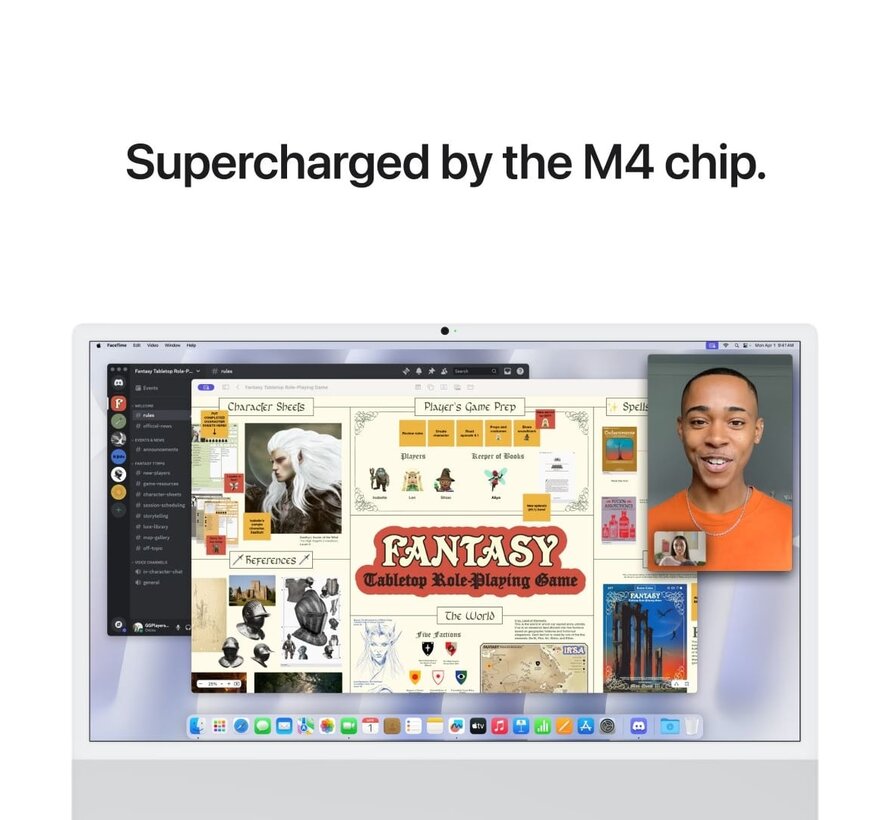 Apple iMac 24 inch Zilver M4 - 10-core CPU - 10-core GPU - 16GB - 512GB