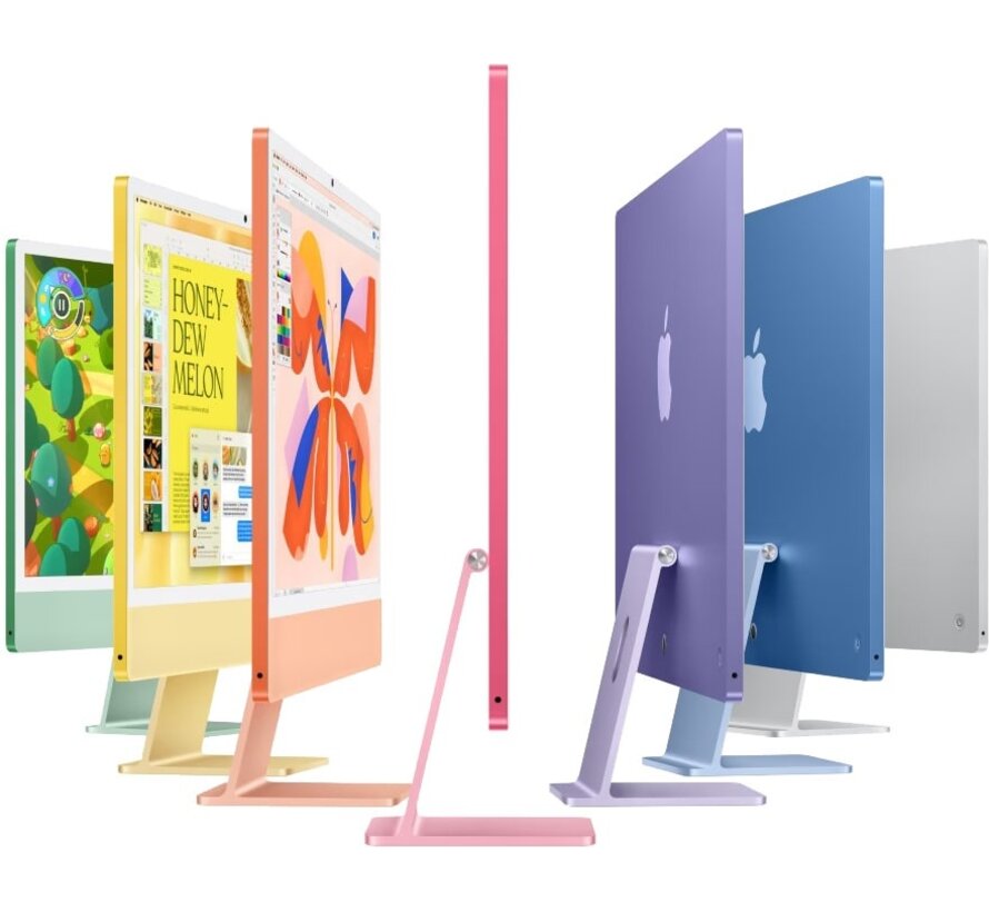 Apple iMac 24 inch Zilver M4 - 10-core CPU - 10-core GPU - 16GB - 512GB