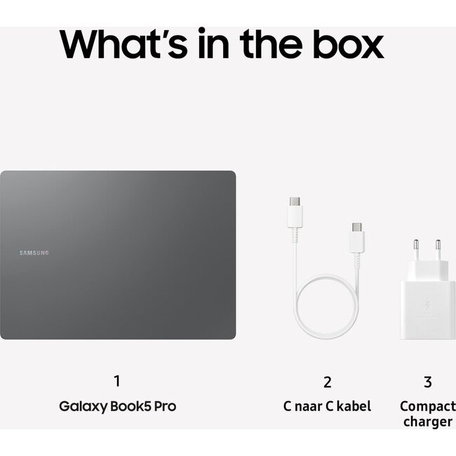 Samsung Galaxy Book5 Pro NP940XHA-KG1NL - 14 inch - Core™ Ultra 7 256V - 16GB - 512GB - Arc™ 140V GPU