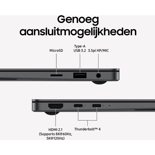 Samsung Galaxy Book5 Pro NP940XHA-KG1NL - 14 inch - Core™ Ultra 7 256V - 16GB - 512GB - Arc™ 140V GPU