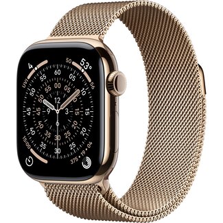 Apple Apple Watch Series 11 Cellular 42mm Titanium Goud Milanese Band