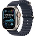 Apple Apple Watch Ultra 2 4G 49mm Zilver Ocean Band Blauw Apple Apple Watch Ultra 2 4G 49mm Zilver Ocean Band Blauw