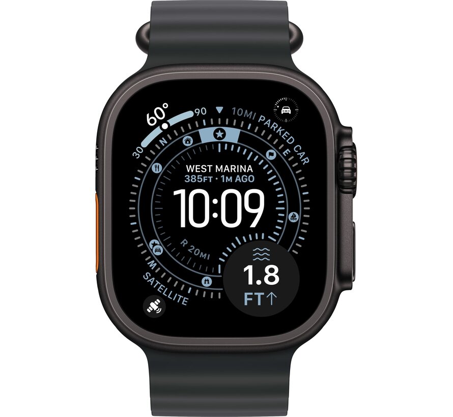 Apple Watch Ultra 3 Cellular 49mm Zwart Ocean Band