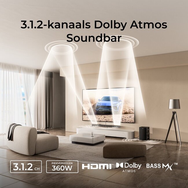 ULTIMEA Skywave F30 - 3.1.2 Soundbar met Dolby Atmos