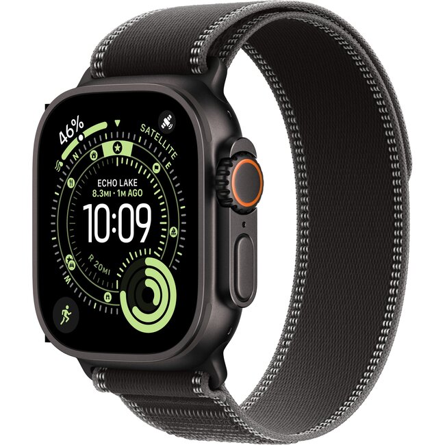 Apple Watch Ultra 3 Cellular 49mm Zwart Trail Band M/L