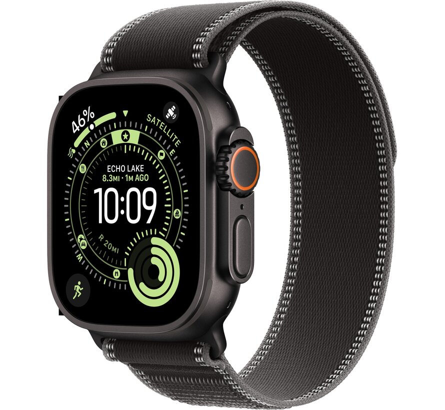 Apple Watch Ultra 3 Cellular 49mm Zwart Trail Band M/L