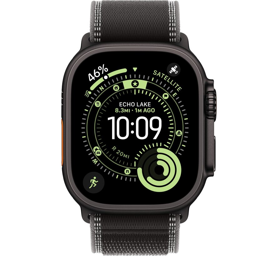 Apple Watch Ultra 3 Cellular 49mm Zwart Trail Band M/L