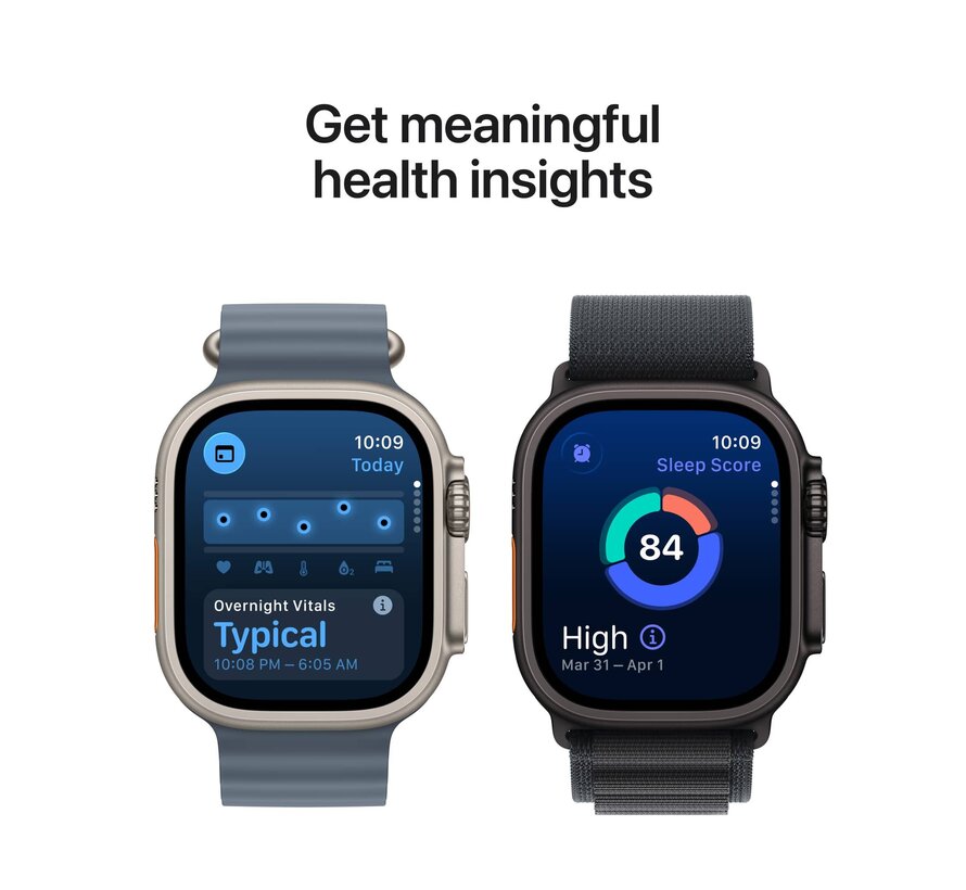 Apple Watch Ultra 3 Cellular 49mm Zwart Trail Band M/L