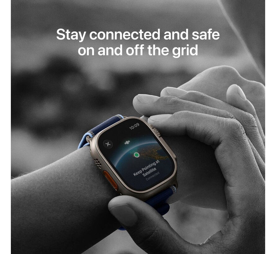 Apple Watch Ultra 3 Cellular 49mm Zwart Trail Band M/L