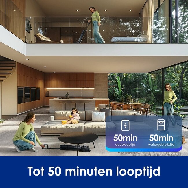 Tineco Floor One S7 Stretch nat- en droogzuiger