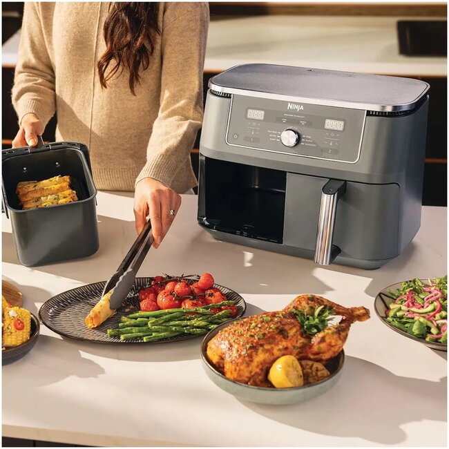 Ninja Dual Zone Airfryer met 2 lades en 6 functies - 9.5L - DZ400EU