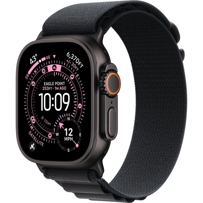 Apple Watch Ultra 3 Cellular 49mm Zwart Alpine Band L