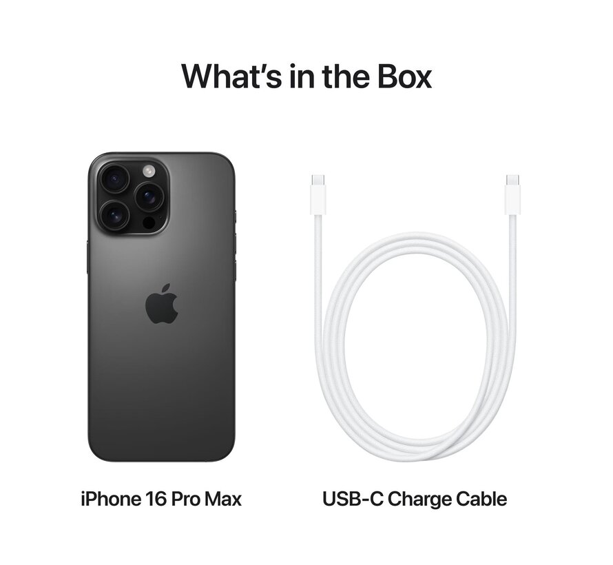 2e Kans - Apple iPhone 16 Pro Max 512GB Zwart Titanium