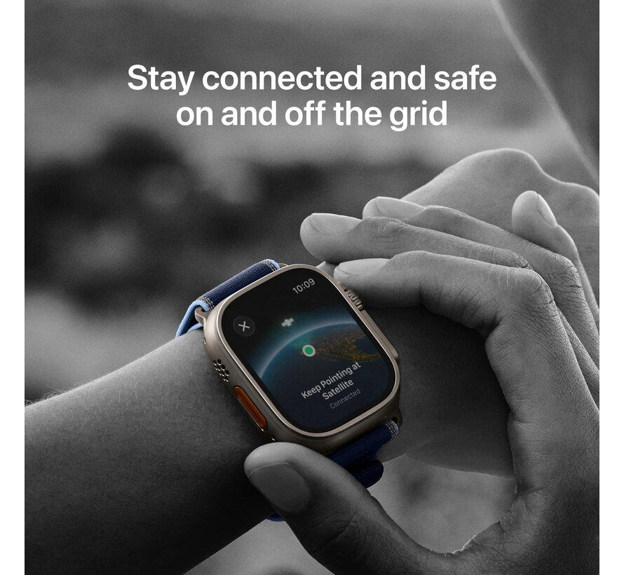 Apple Watch Ultra 3 Cellular 49mm Zwart Milanese Band L