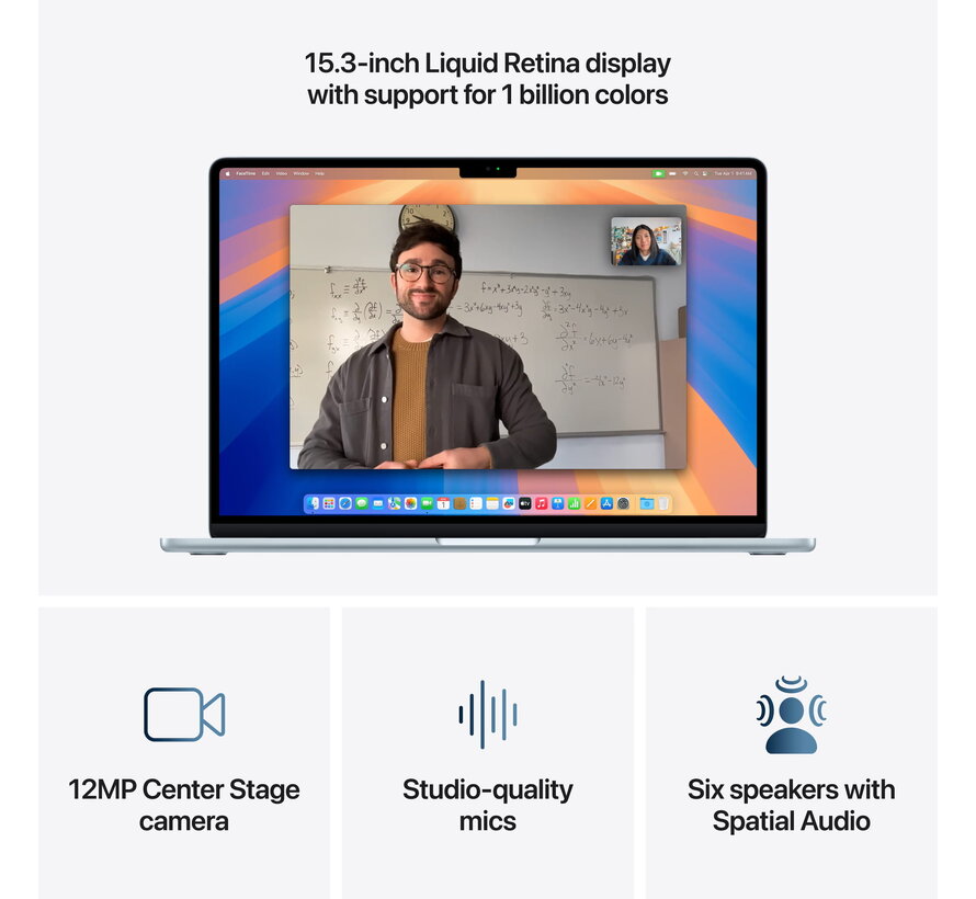 Apple MacBook Air (2025) Blauw - 15 inch - Apple M4 10-core GPU - 16GB - 256GB