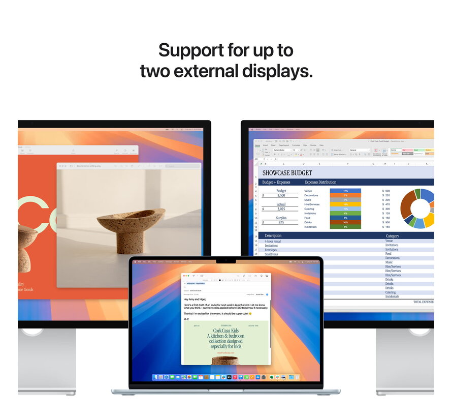 Apple MacBook Air (2025) Blauw - 15 inch - Apple M4 10-core GPU - 16GB - 256GB