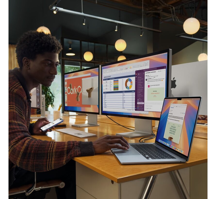 Apple MacBook Air (2025) Zwart - 15 inch - Apple M4 10-core GPU - 24GB - 512GB