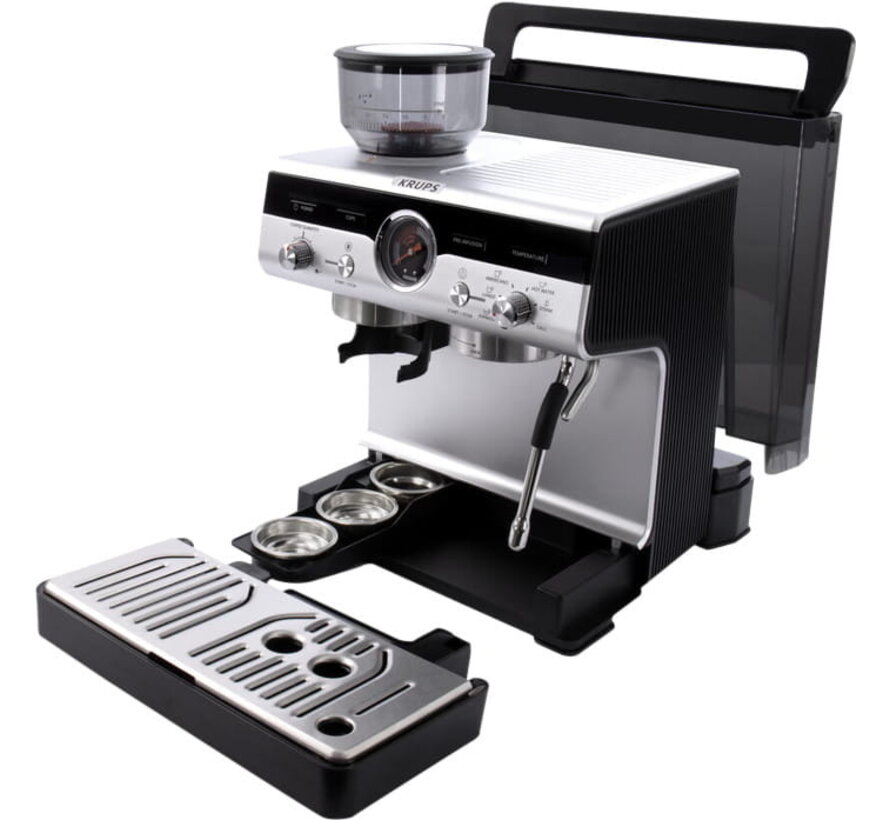 Krups XP801T Precision - Pistonmachine - Aluminium