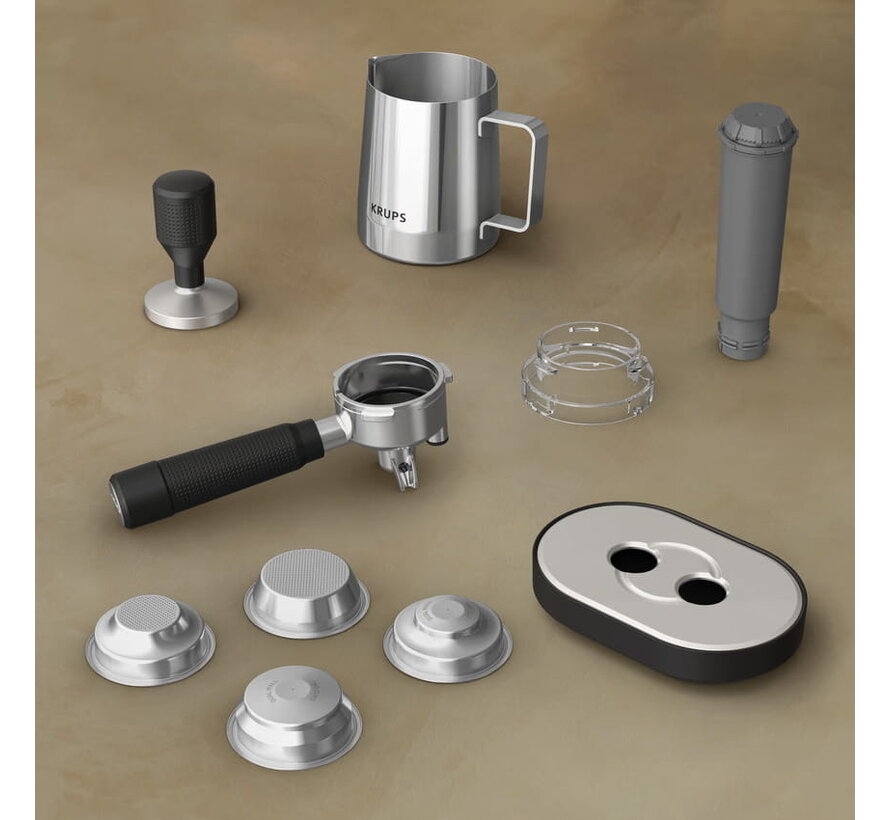 Krups XP801T Precision - Pistonmachine - Aluminium