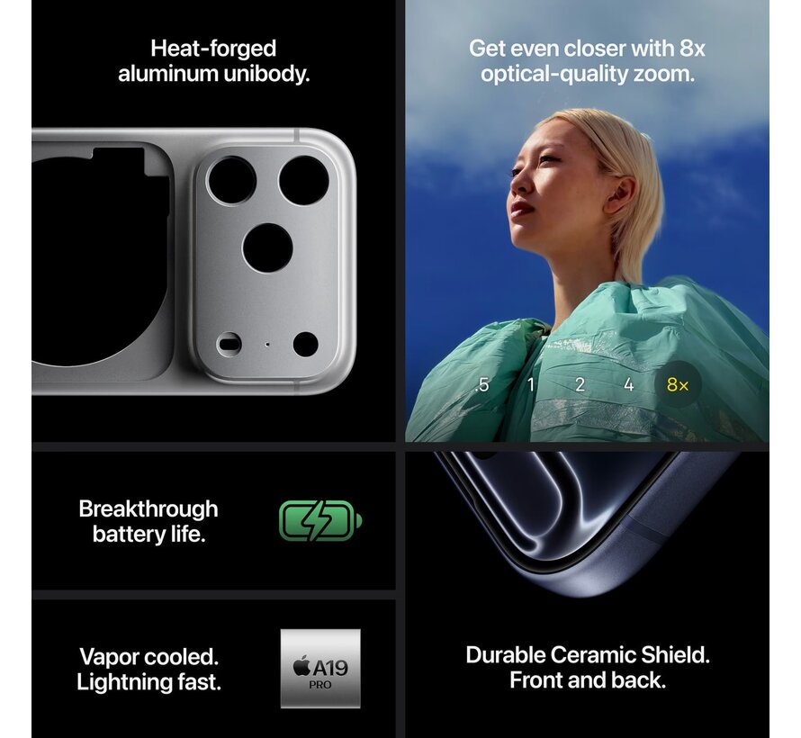 Apple iPhone 17 Pro 1TB Zilver