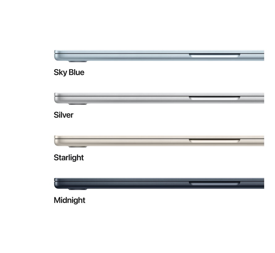 Apple MacBook Air (2026) Blauw - 15 inch - Apple M5 10-core GPU - 24GB - 1TB