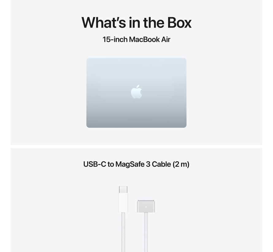 Apple MacBook Air (2026) Blauw - 15 inch - Apple M5 10-core GPU - 24GB - 1TB