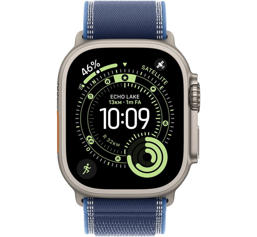 Apple Watch Ultra 3 Cellular 49mm Blauw Trail Band S/M