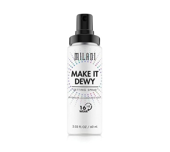 Milani Milani Makeup it Dewy 3-in-1 Setting Spray Hydrate + Illuminate + Set Milani Makeup it Dewy 3-in-1 Setting Spray Hydrate + Illuminate + Set