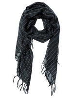 Yaya Yaya, Wool blend scarf with pin stripe