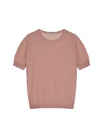 Summum Summum,  Short sleeve sweater, Peach