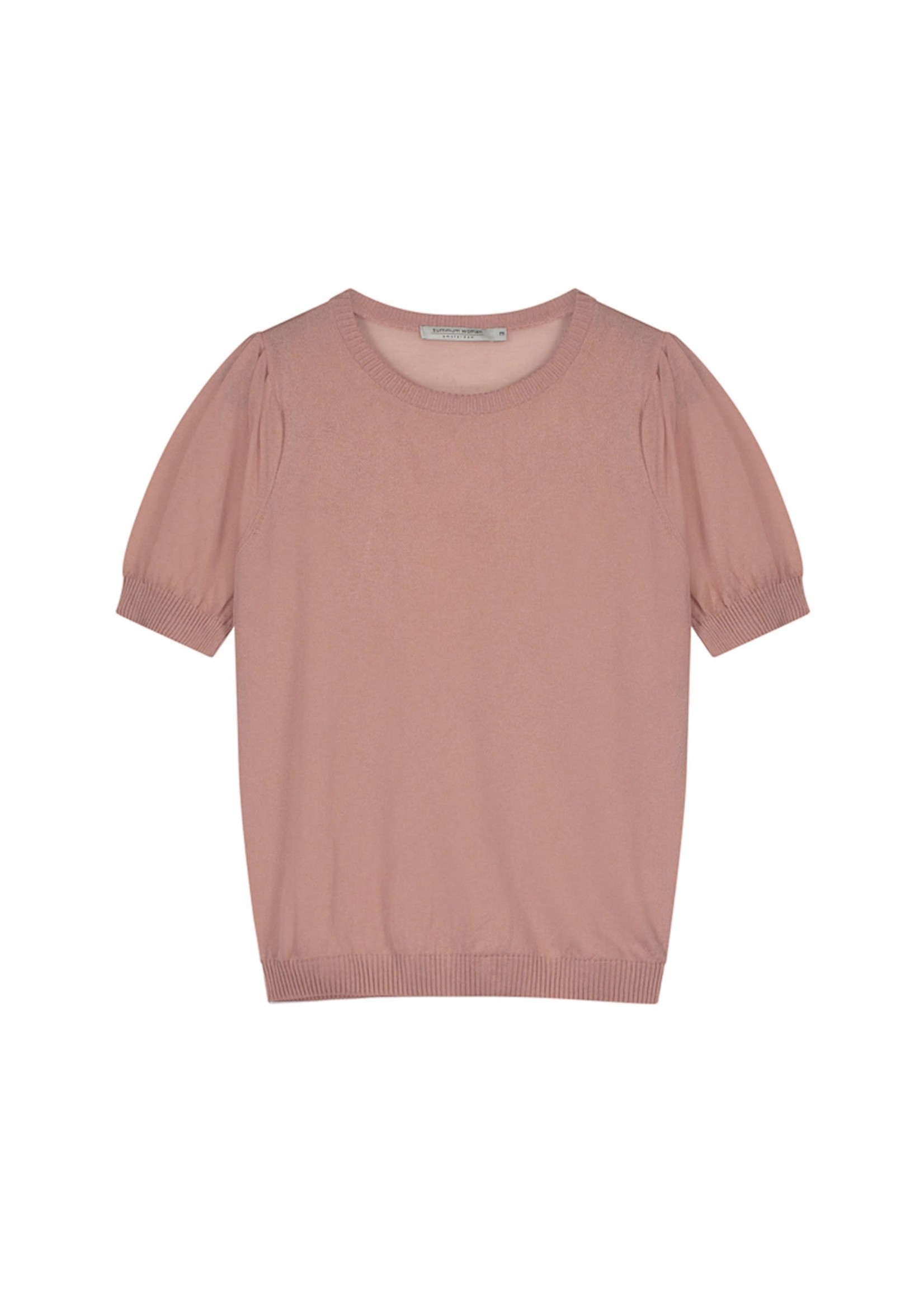 Summum Summum,  Short sleeve sweater, Peach