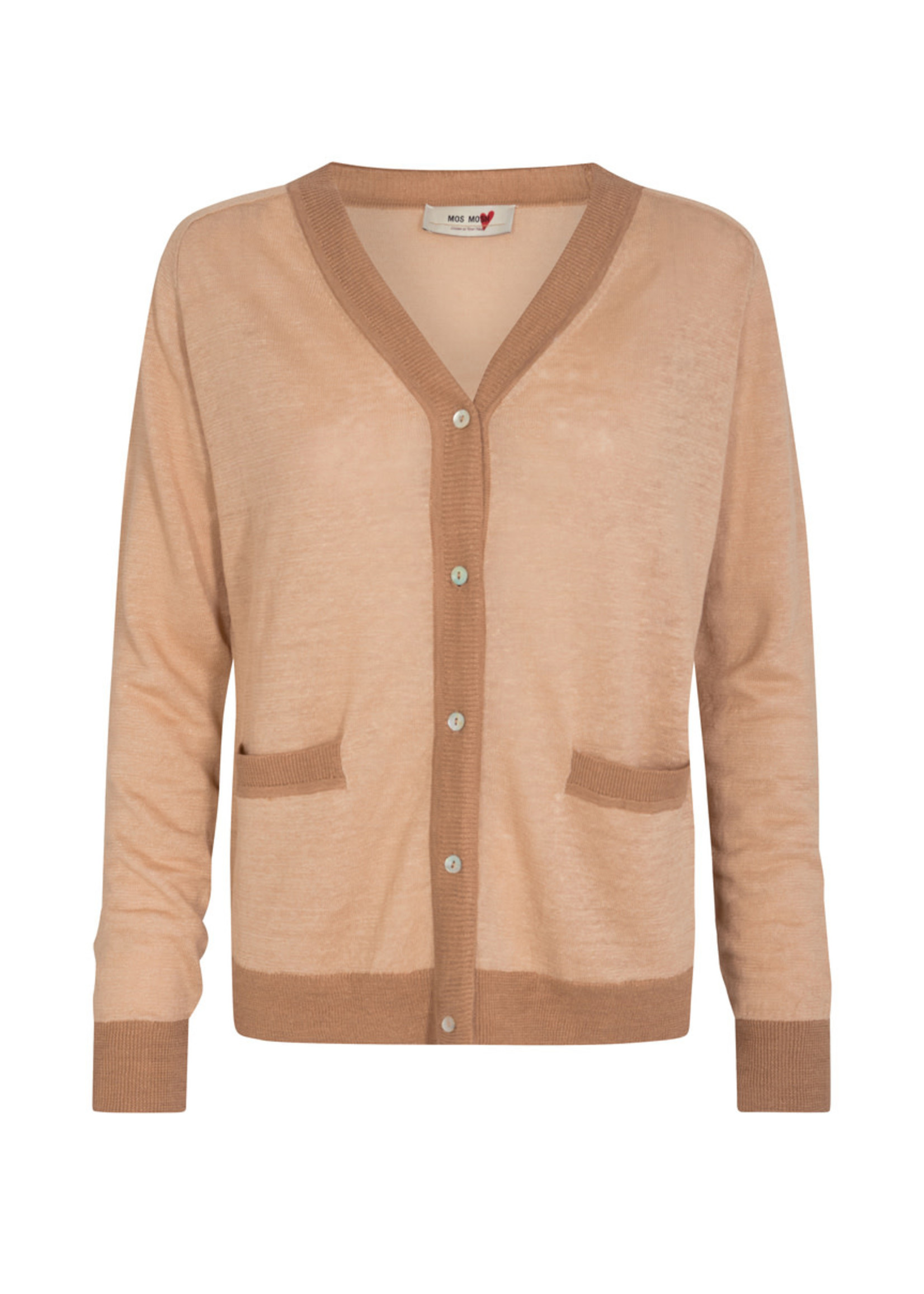 Mos Mosh Mos Mosh, Leonora Linen V-Neck Cardigan, Nomad