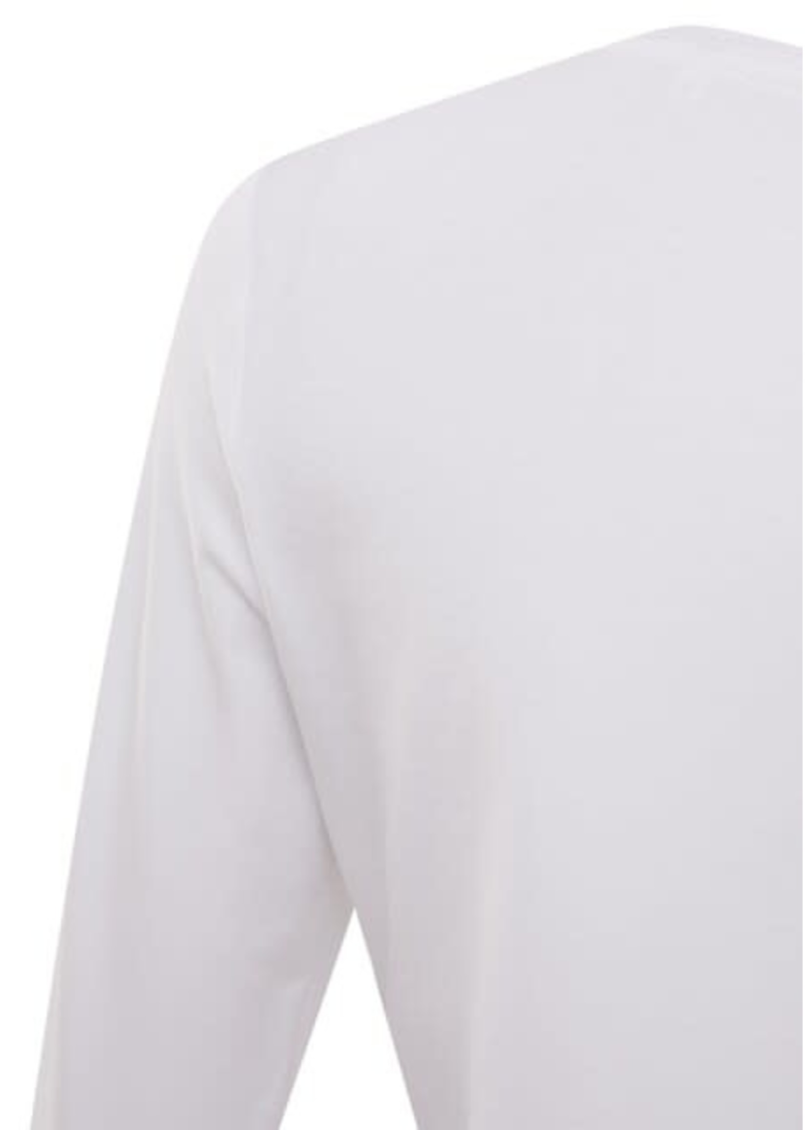 Yaya Yaya, T-shirt with round neck and long sleeves in a regular fit, Pure white