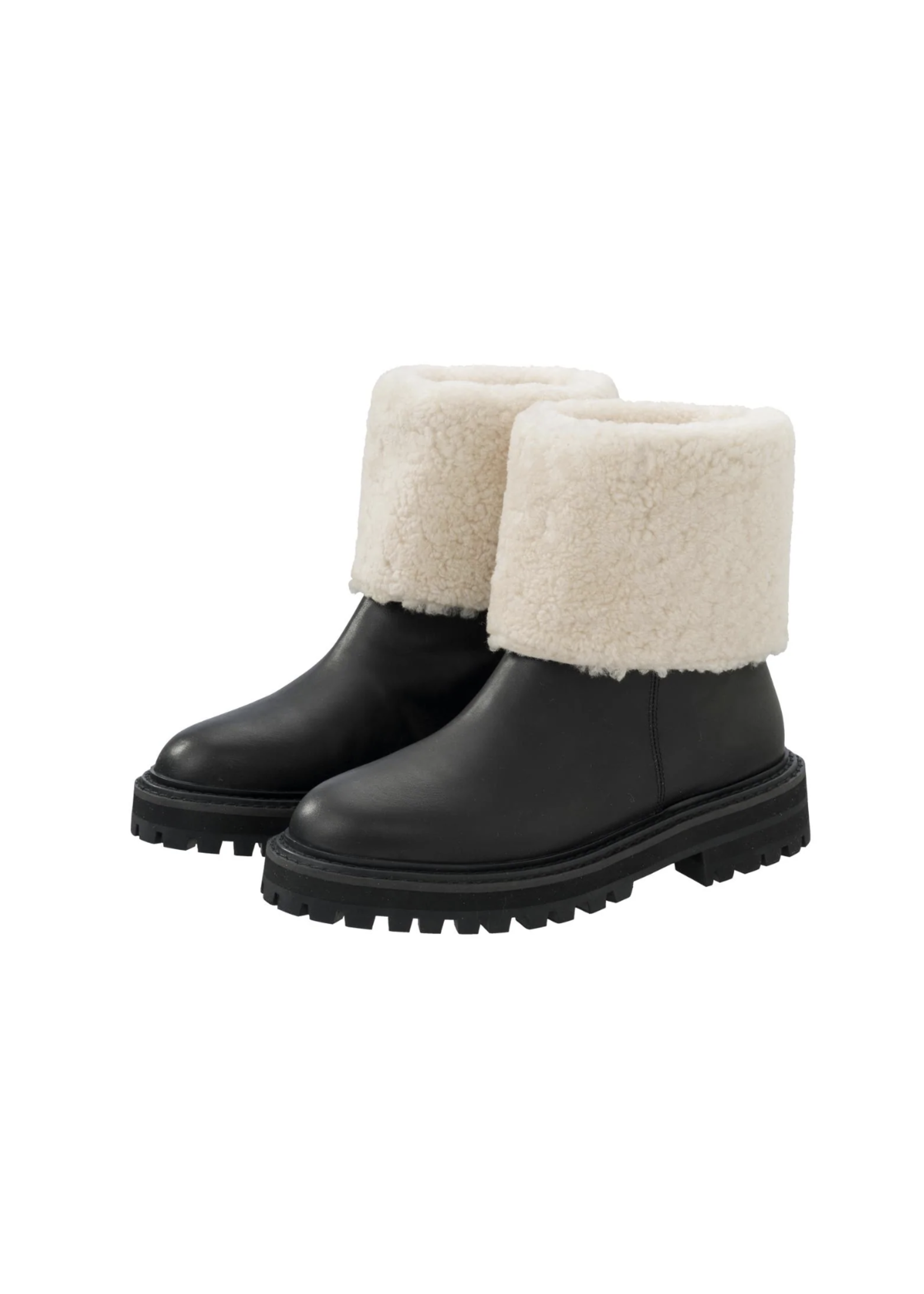 Yaya Yaya, Shearling boots, Black