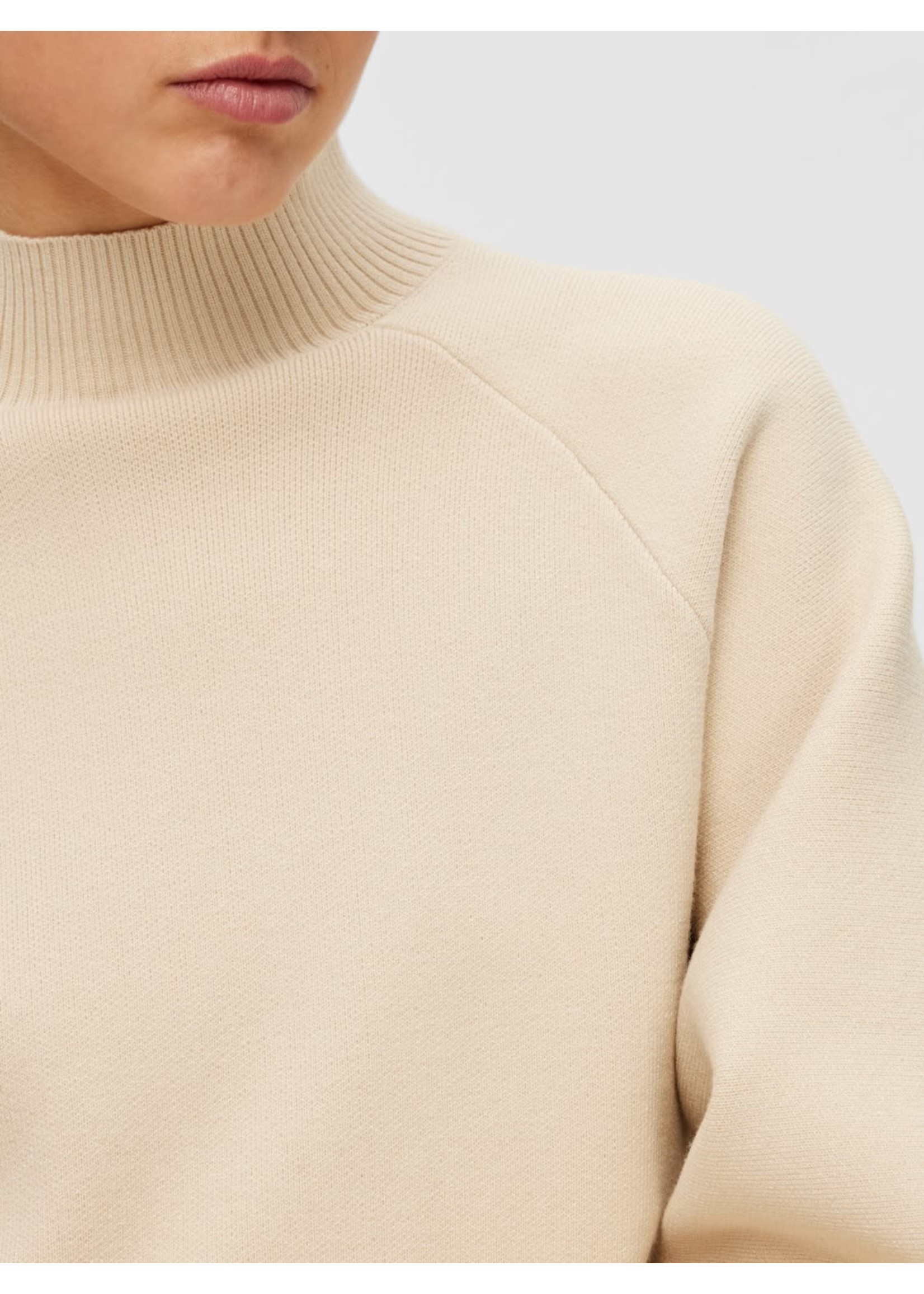 Selected Selected, SLFMERLE FYRIA LS KNIT HIGHNECK , Birch