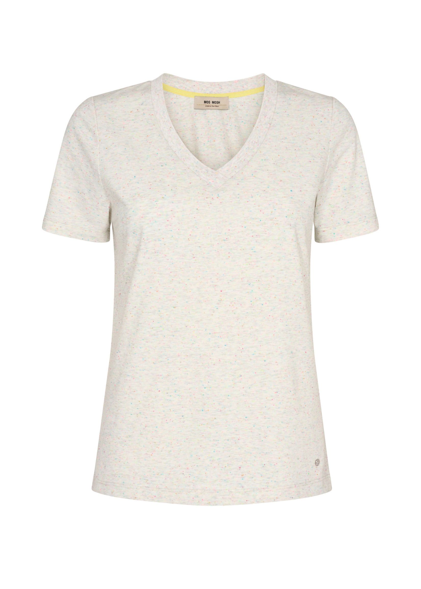 Mos Mosh Mos Mosh, Ziva V-SS Mélange Tee, Birch