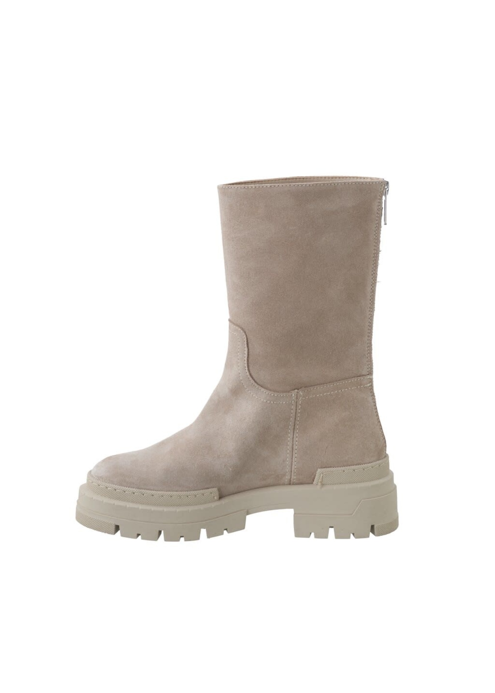 Yaya Yaya, Sturdy suede boots with zipper and rubber soles,. Birch Sand