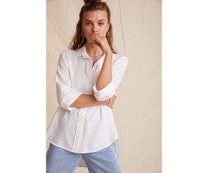 Bella Dahl Shirt Trail Button Down White Hipp Fashion Lifestyle