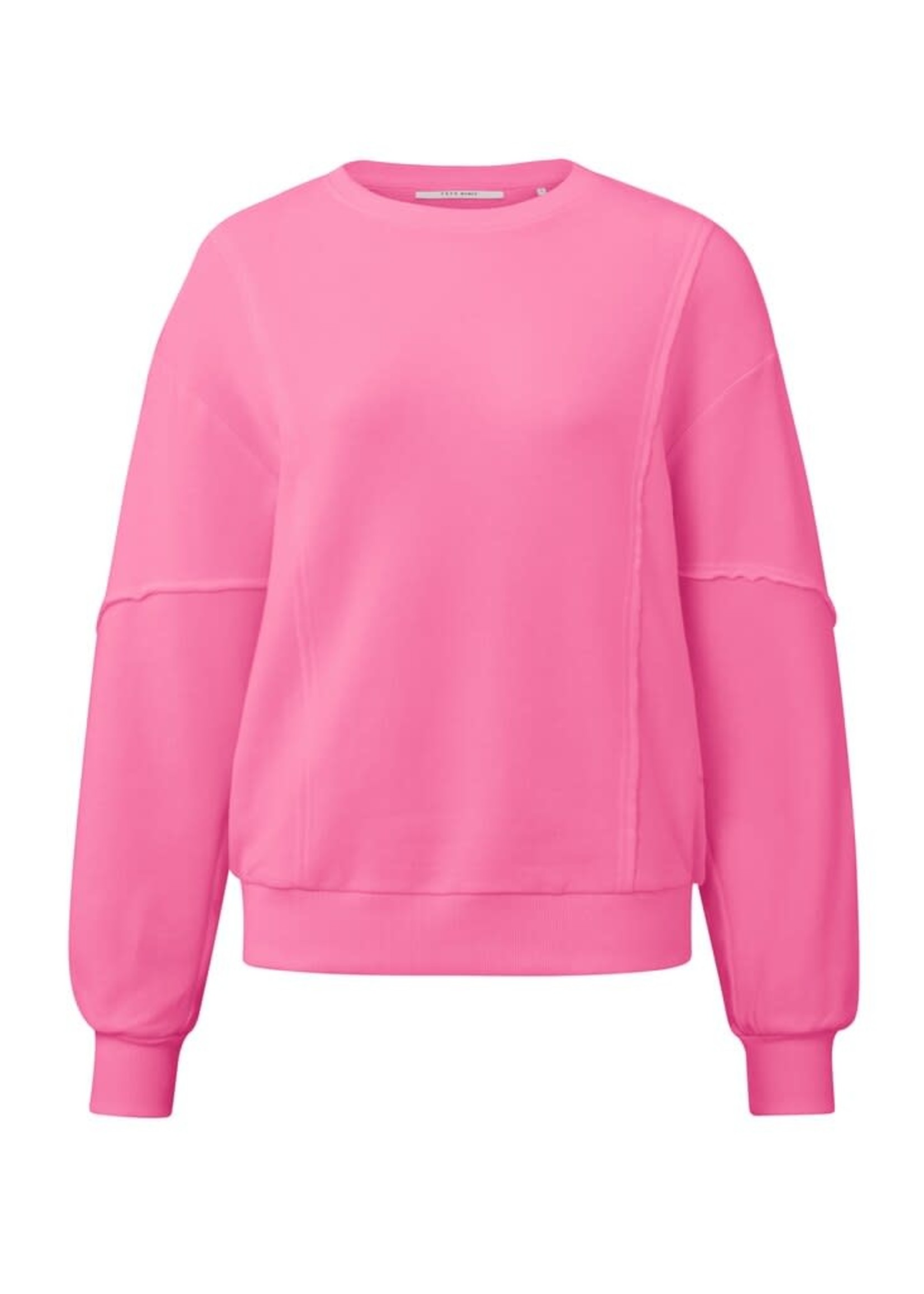 Yaya Yaya, Sweatshirt with crewneck, long sleeves, Cosmos Pink