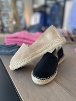 Selected Selected, SLFHELLA SUEDE ESPADRILLES, White/Black/Chinchilla