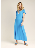 Summum Summum, Dress solid viscose, Azure